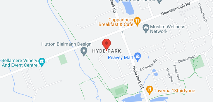 map of 411 HYDE PARK ROAD